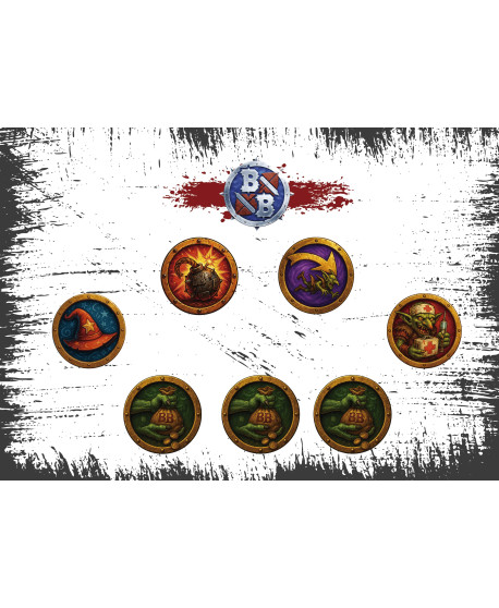 Set de Fichas de Incentivos Blood Bowl – 7 piezas personalizables