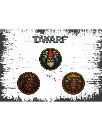 Set Fichas Dwarf Blood Bowl...